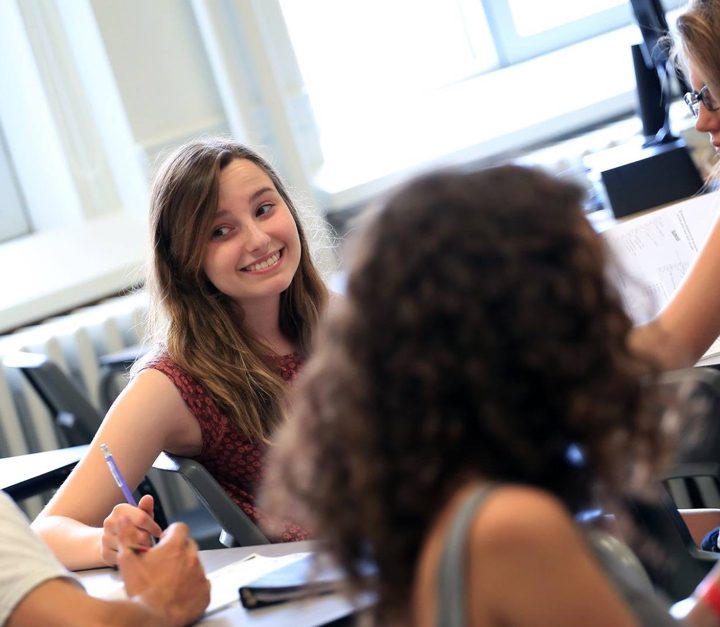 Students participating in a French immersion class at Edu-inter in Quebec City